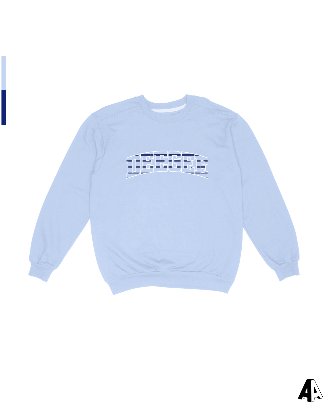 Striped Crewneck Delta Gamma Penn State University