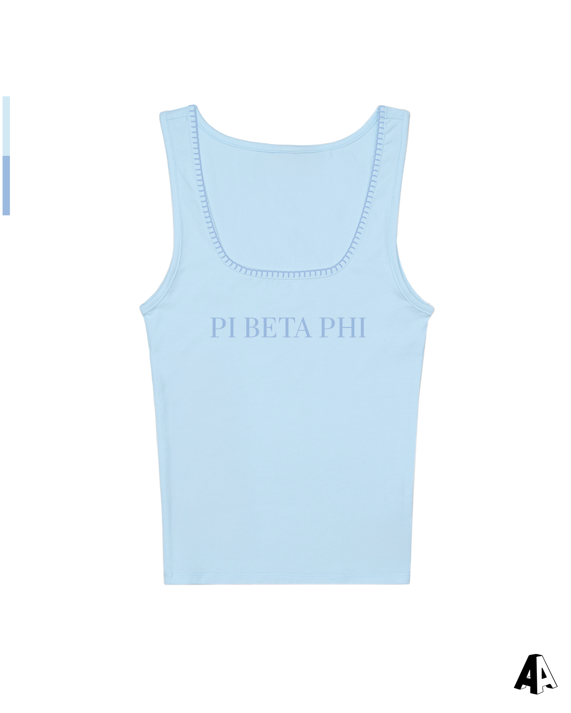 Light Blue Square Tank Pi Beta Phi University of Mississippi