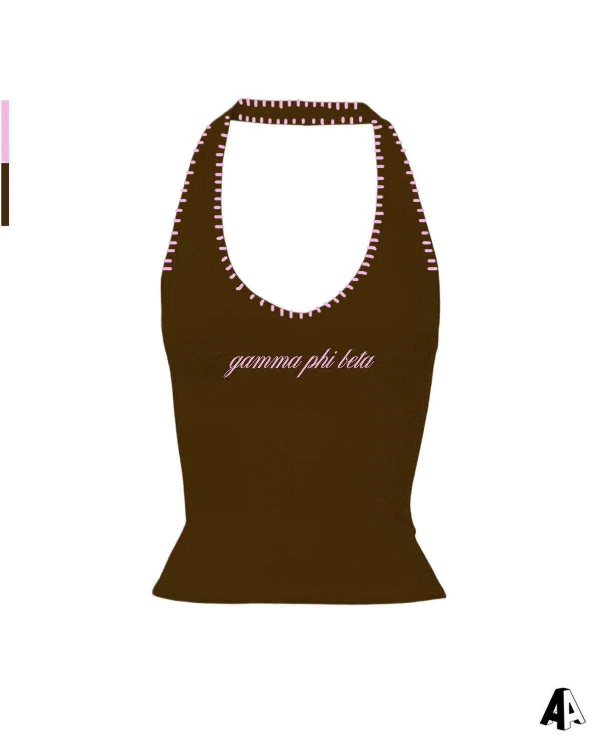 Embroidered Halter Gamma Phi Beta University of San Diego