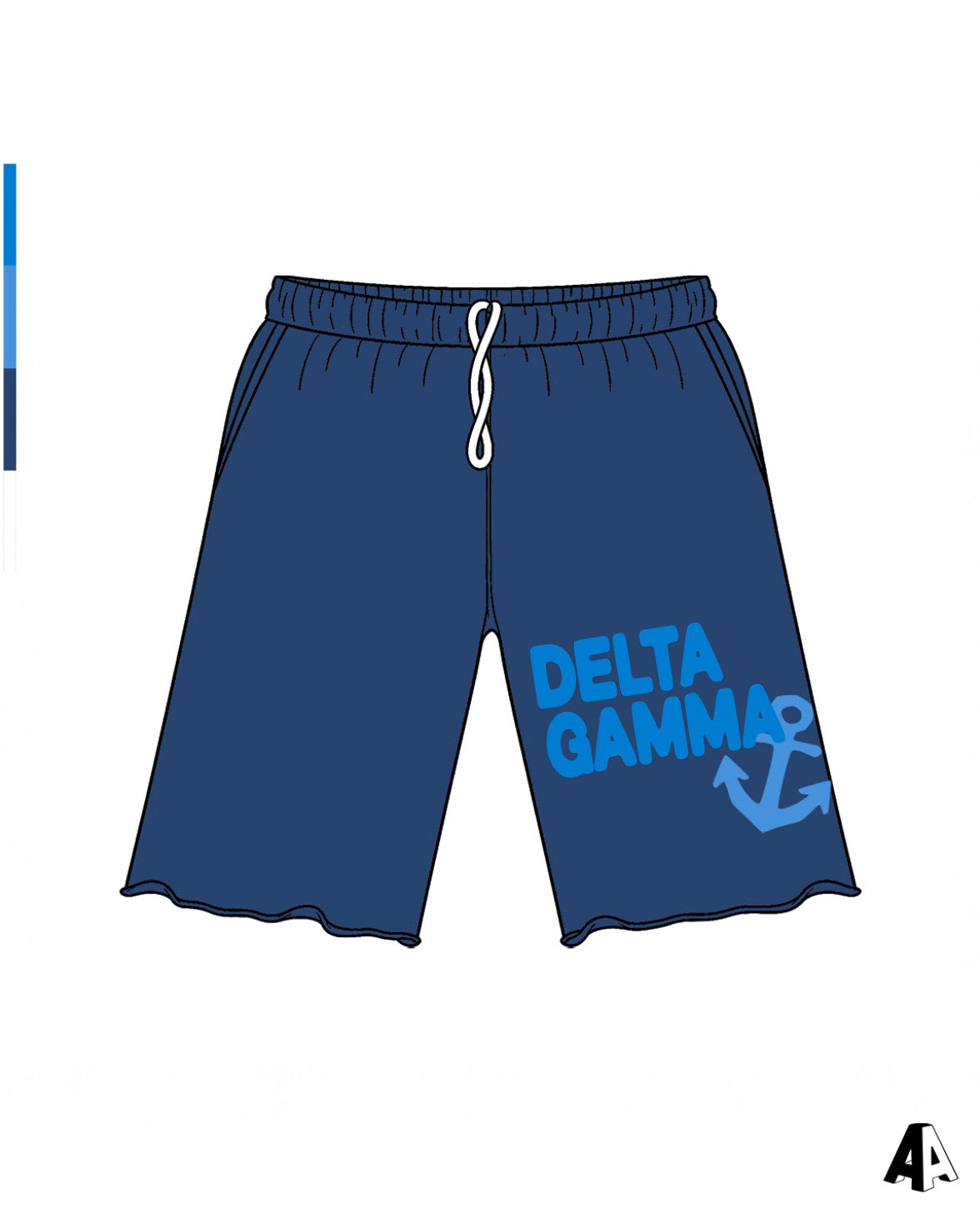 Cut Off Shorts Delta Gamma University of Michigan Ann Arbor