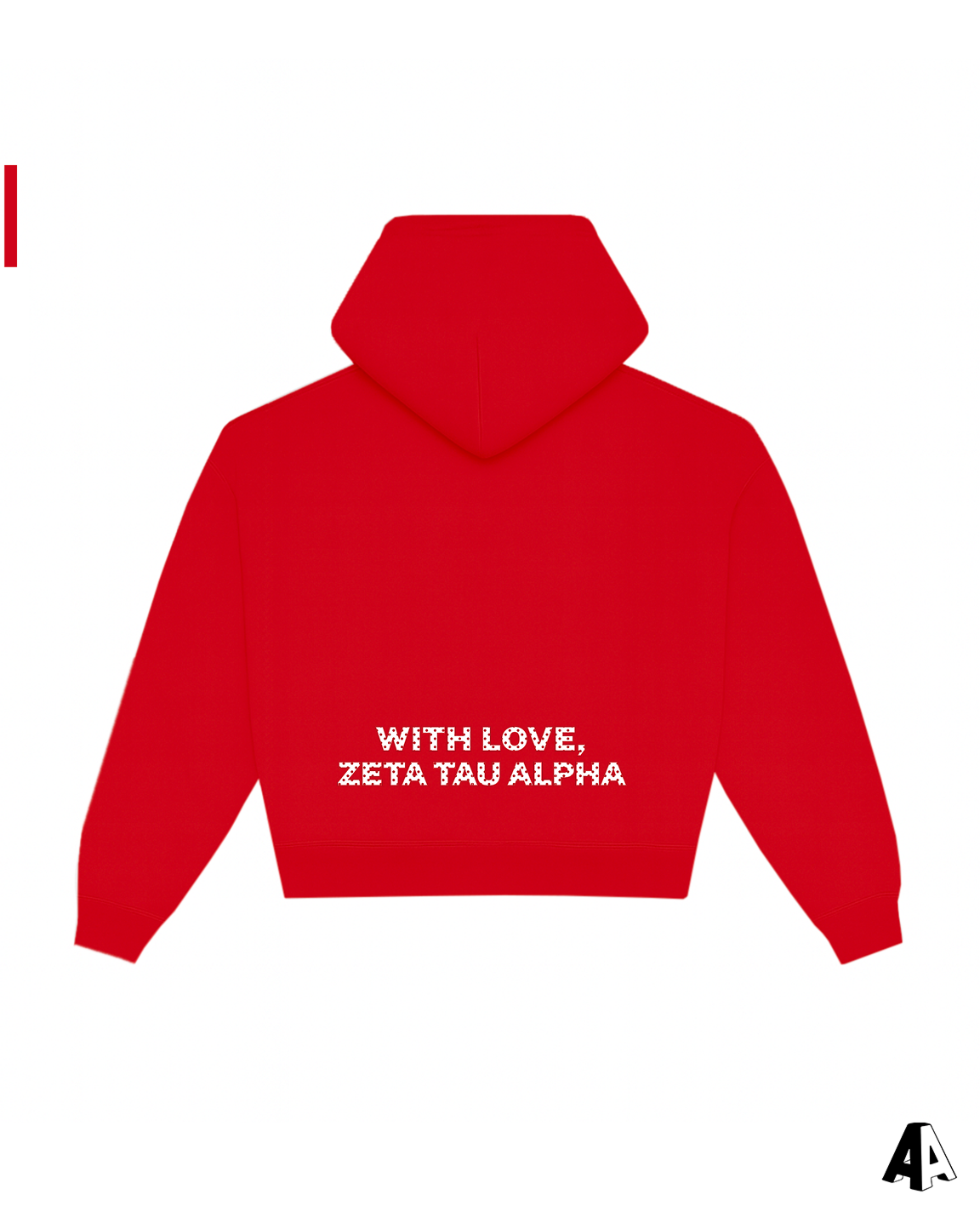 Zeta Tau Alpha With Love Hoodie Front