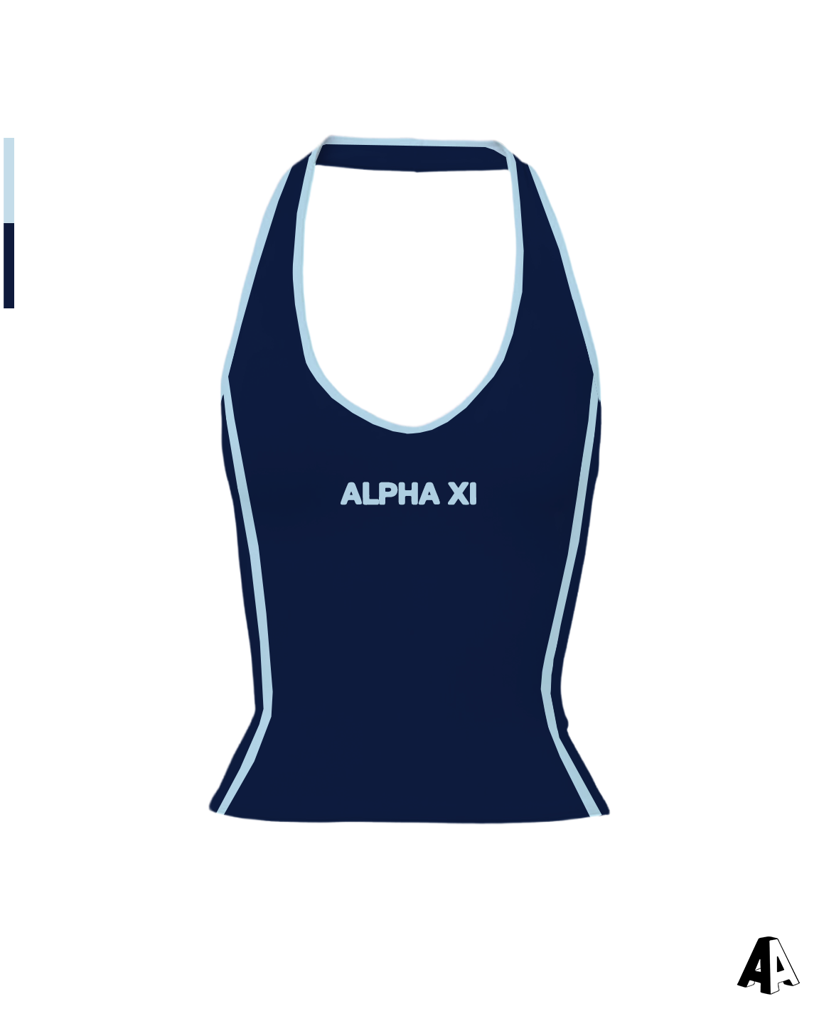 Stripe Halter Top Alpha Xi Delta Miami University (Ohio)