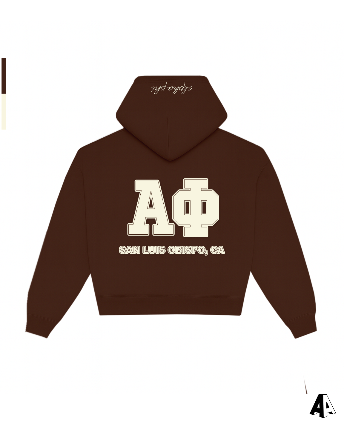 Distressed Hoodie Alpha Phi California Polytechnic State University