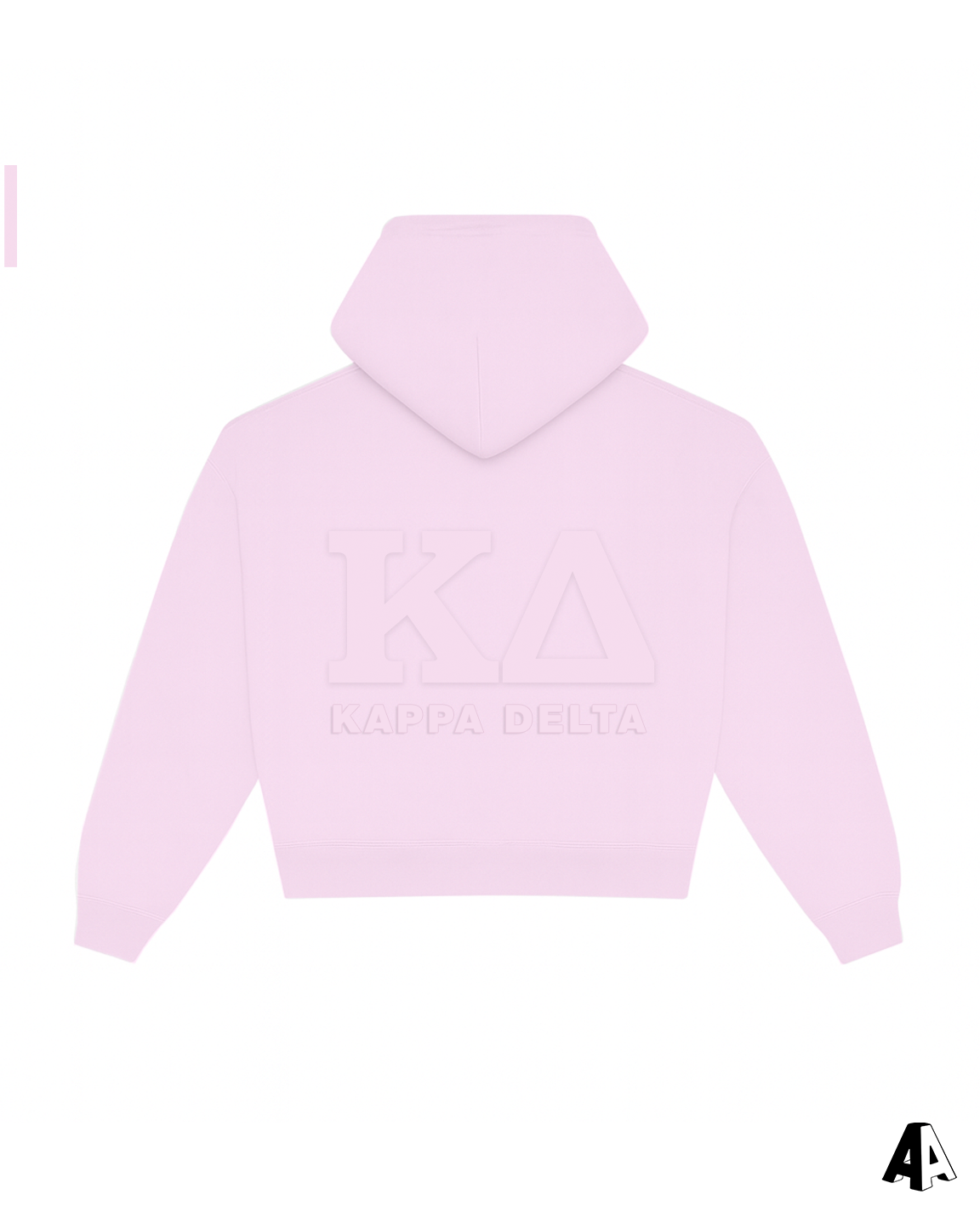 Distressed Zip Up Hoodie Kappa Delta University of Illinois at Urbana Champaign