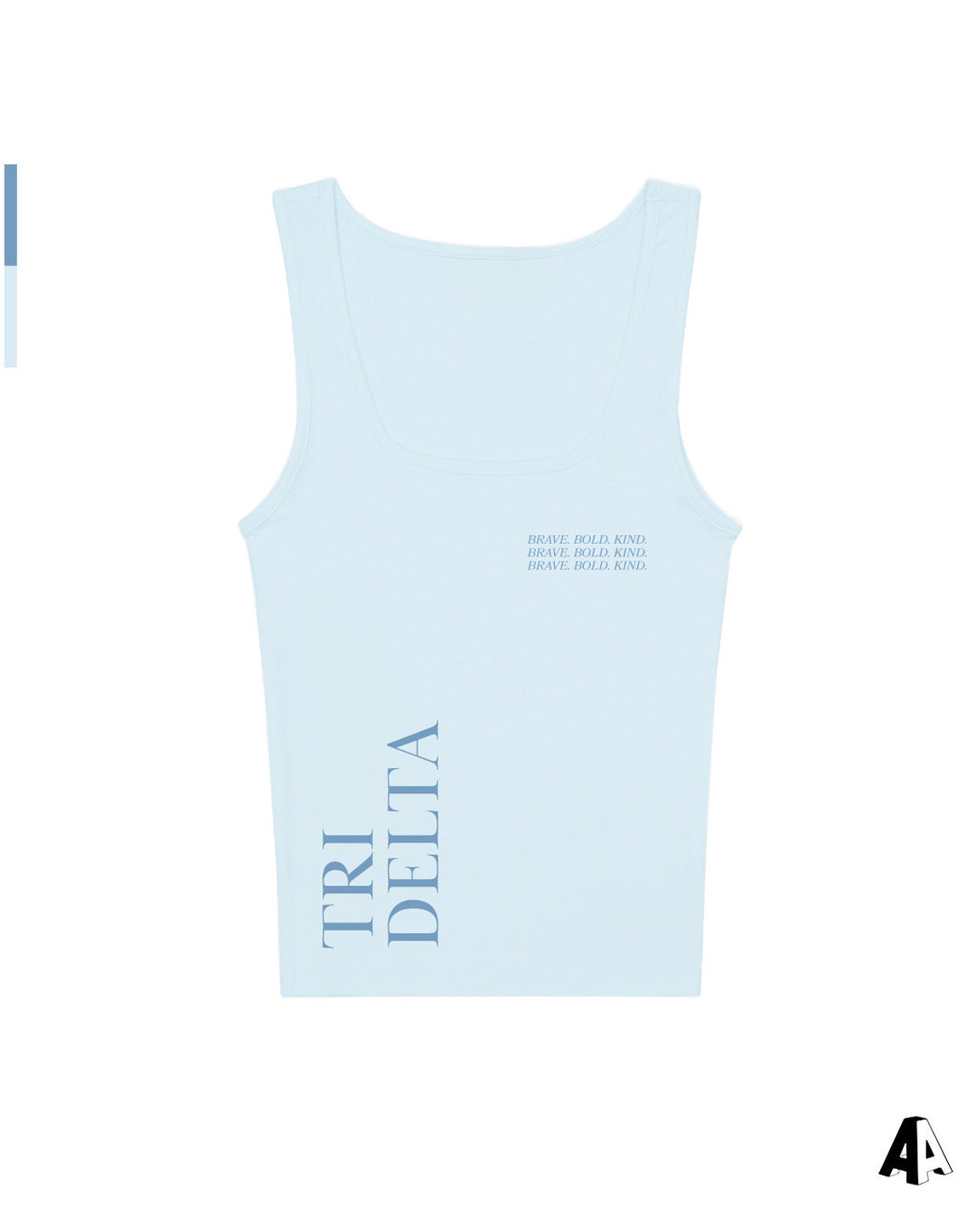 Light Blue Tank Top Delta Delta Delta University of Iowa
