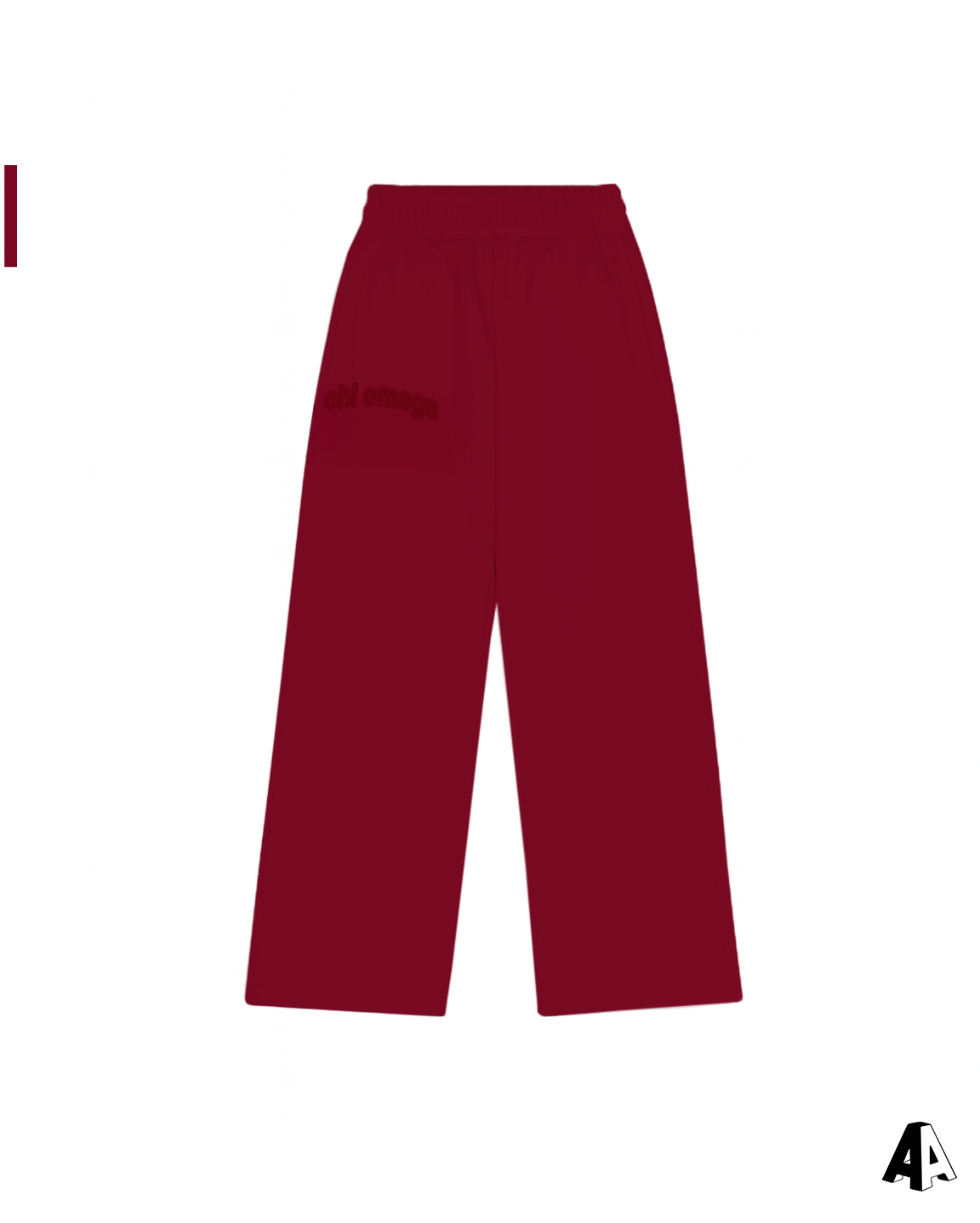 Distressed Patch Sweatpants Chi Omega Kansas State University