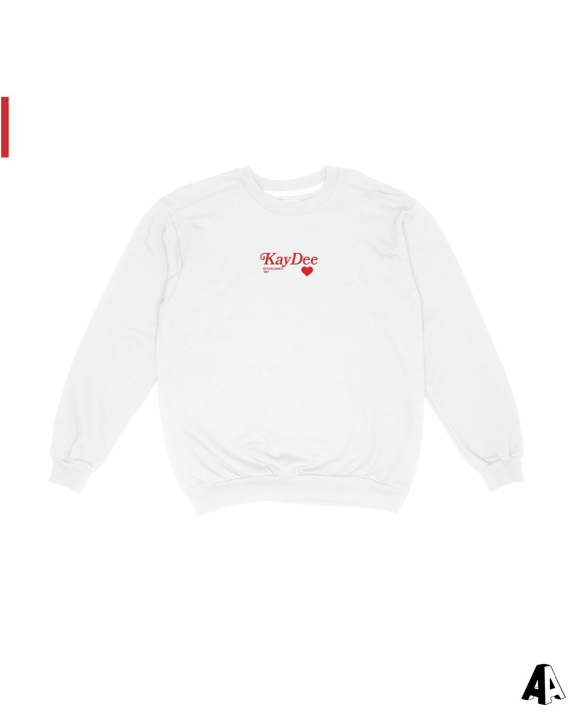 Love embroidered top sweatshirt