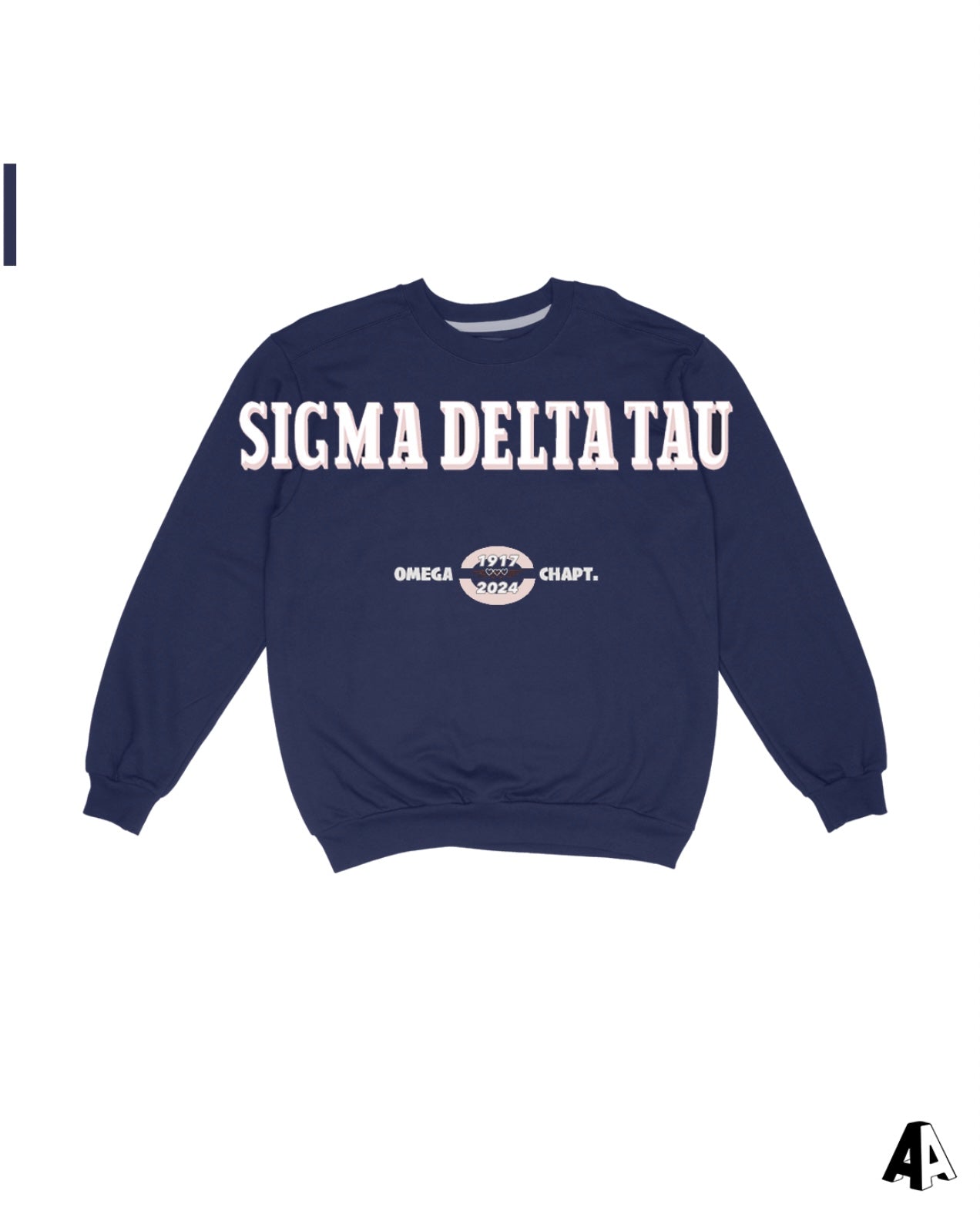 Oversize Print Crew Sigma Delta Tau Syracuse University