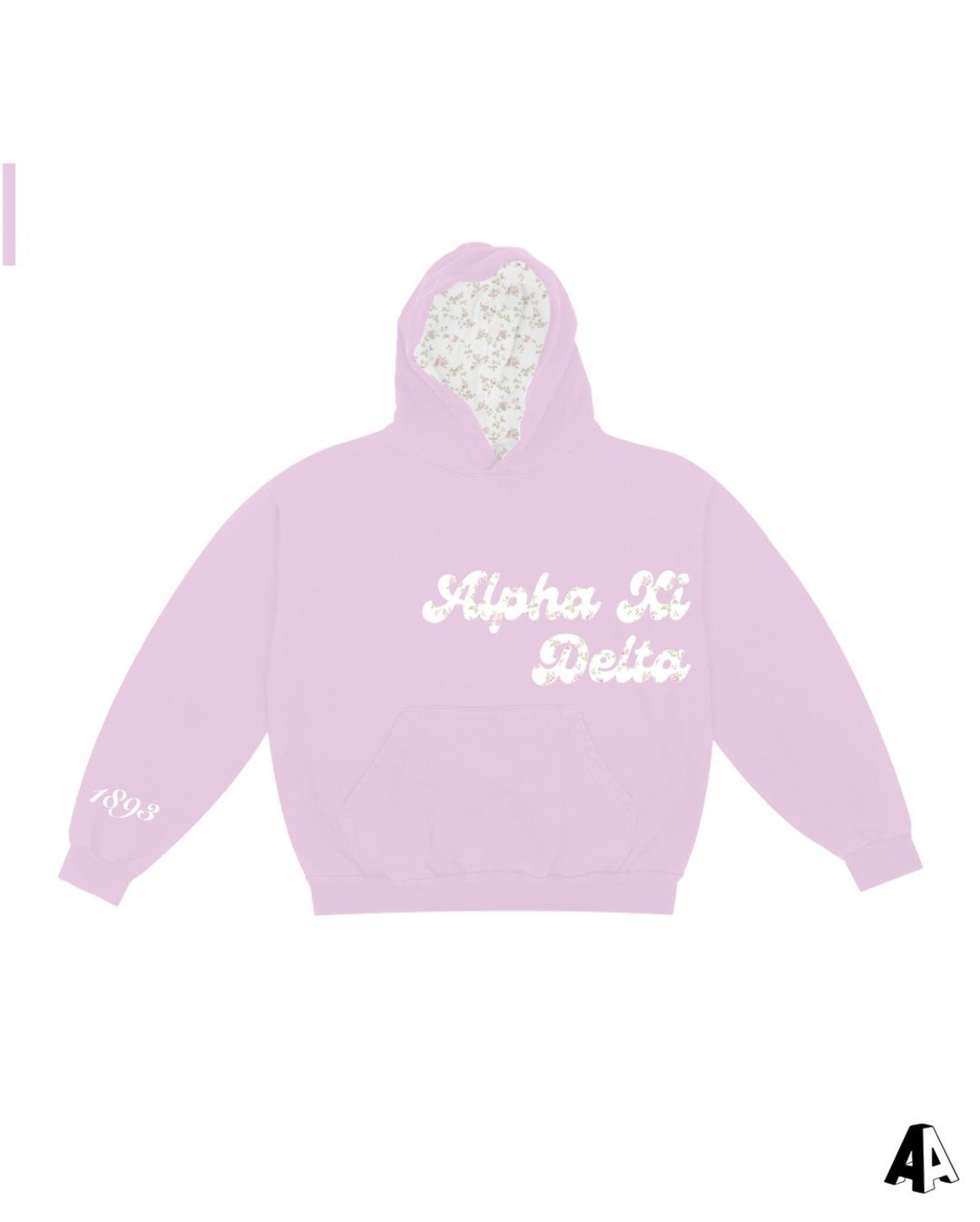 Floral Hoodie Alpha Xi Delta University of Delaware