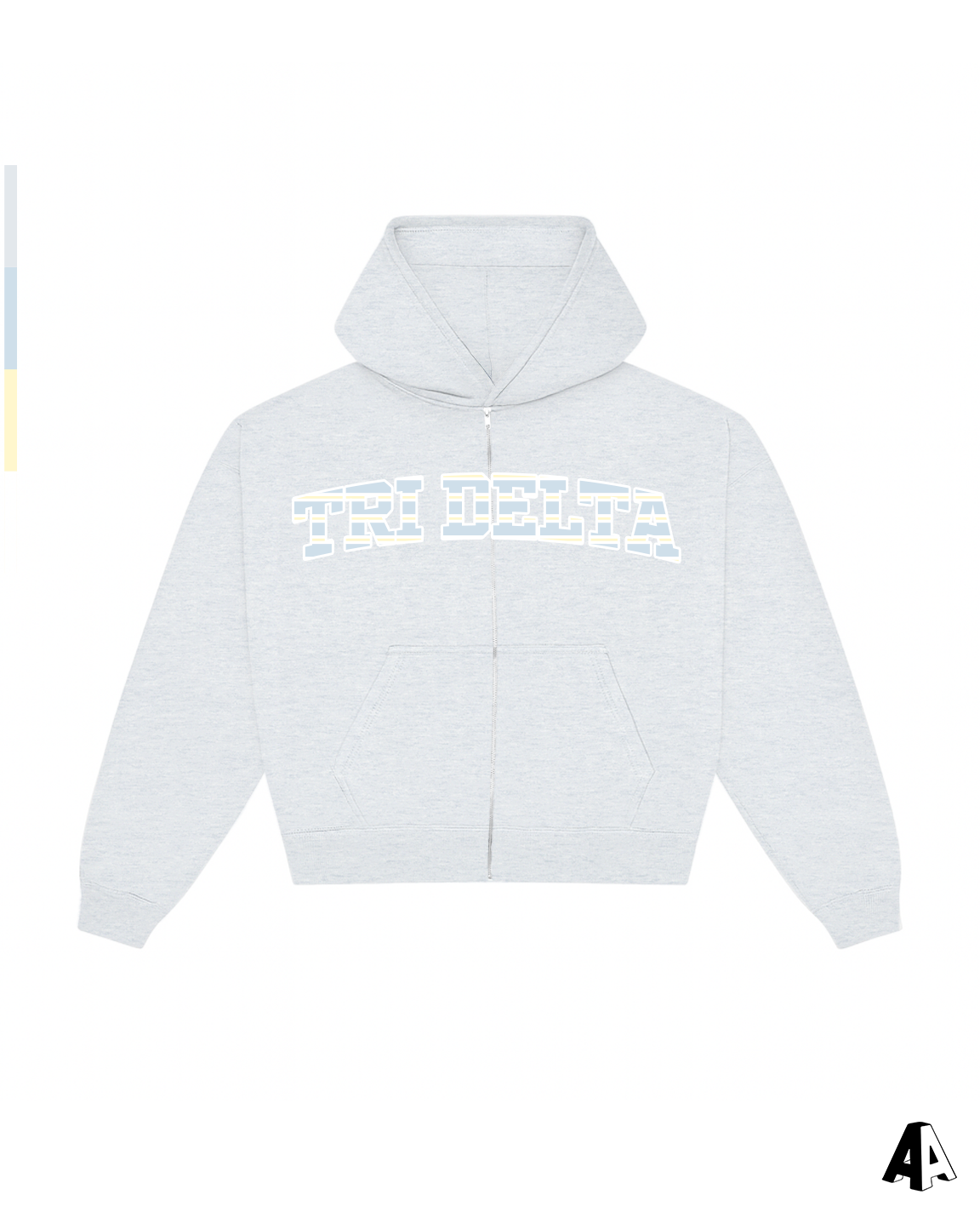 Stripped Zip Up Delta Delta Delta Kansas State University