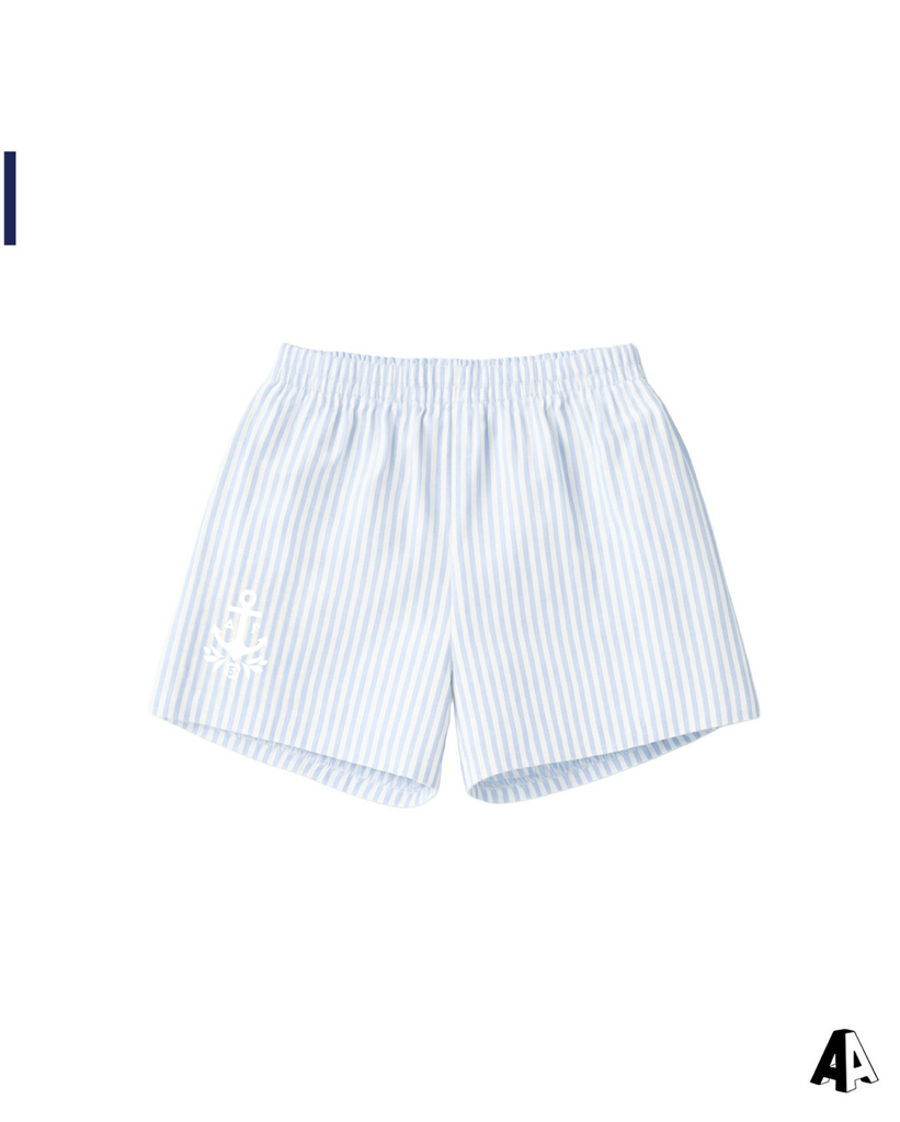 Stripes PJ Shorts Delta Gamma University of Oregon