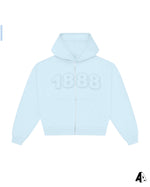 Distressed Patch Hoodie Delta Delta Delta Kansas State University