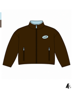 Brown Fleece Zip Up Kappa Alpha Theta Cornell University