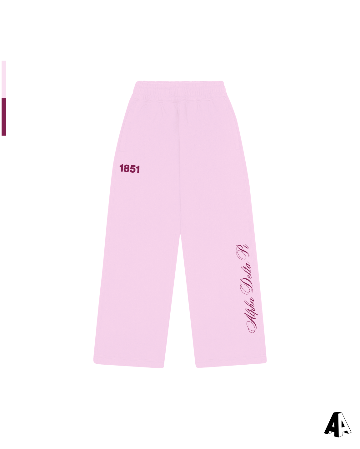 Alpha Delta Pi Motto Sweatpants Front