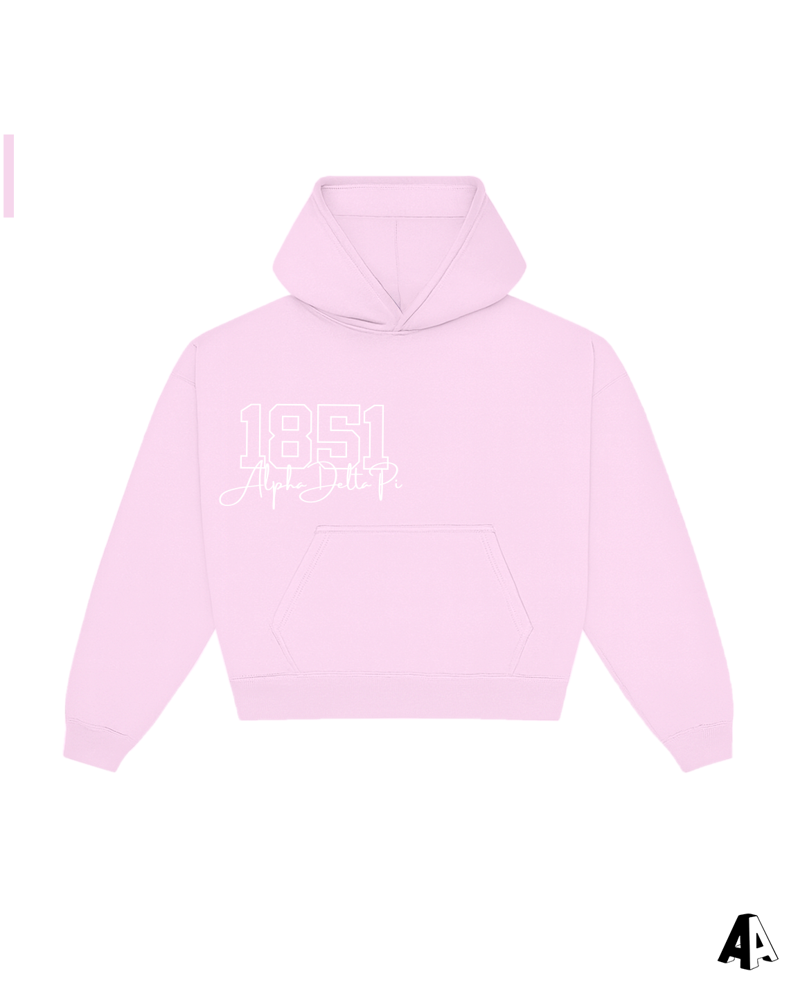 Alpha Delta Pi Numbers Hoodie Front