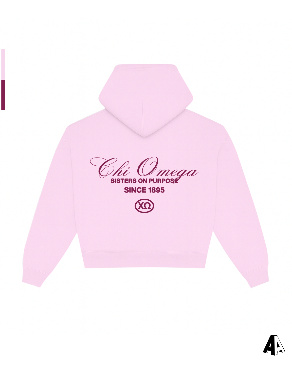Chi Omega Motto Hoodie Back