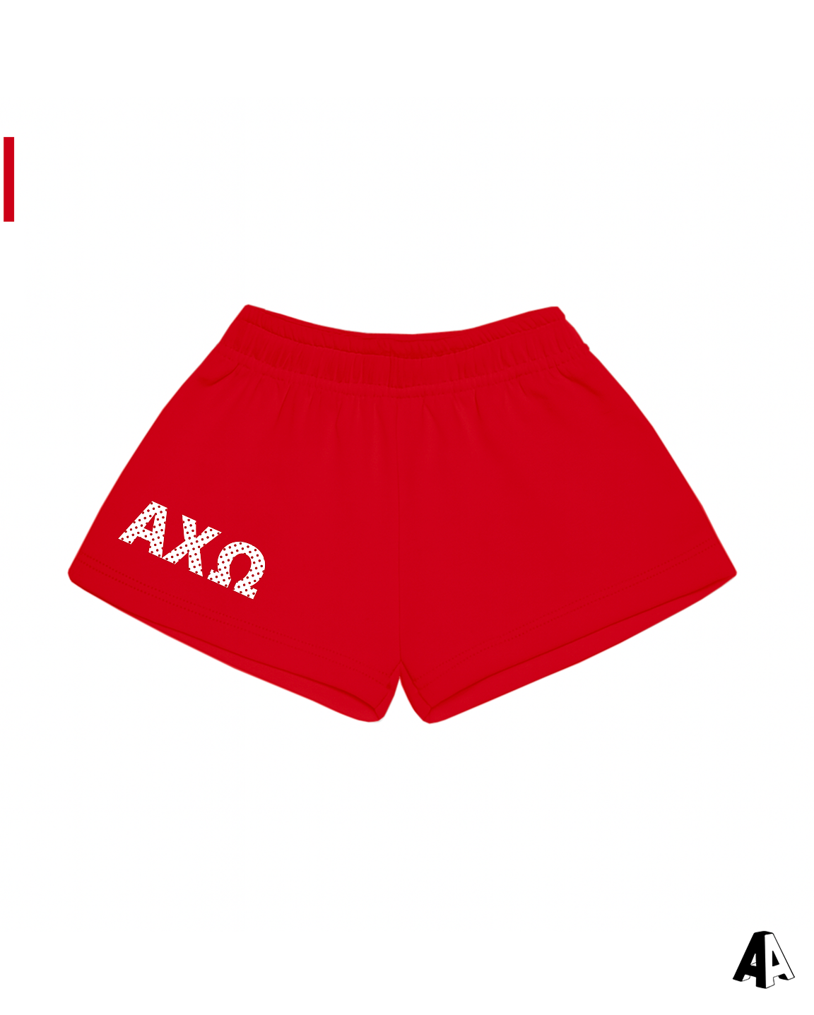 Alpha Chi Omega With Love Shorts Front