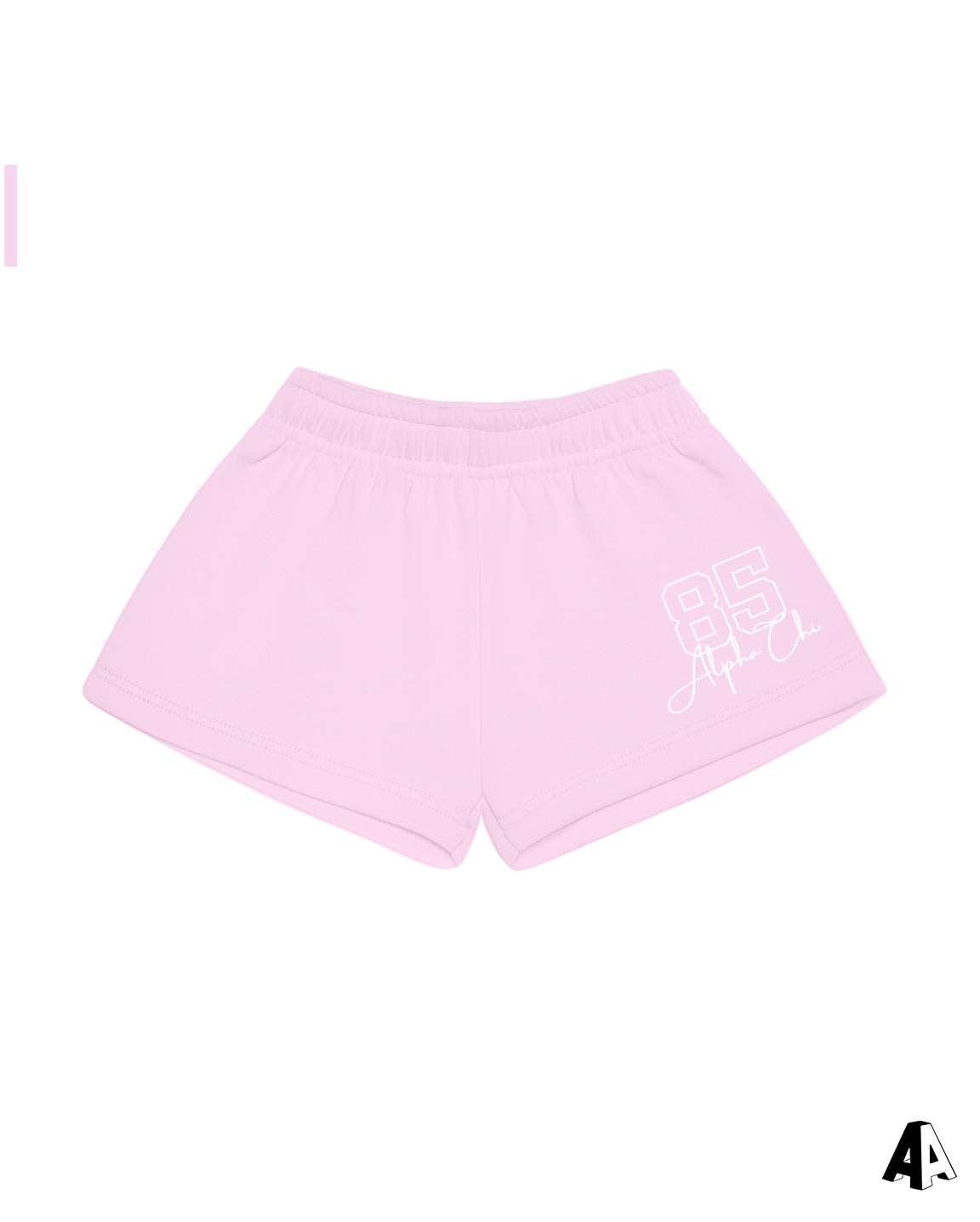 Alpha Chi Omega Numbers Shorts Front