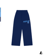 Alpha Epsilon Phi Free Spirit Navy Sweatpants by Alpha Apparel Co. – front view