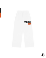 Zeta Tau Alpha Free Spirit White Sweatpants by Alpha Apparel Co. – front view