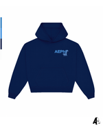 Alpha Epsilon Phi Free Spirit Navy Hoodie by Alpha Apparel Co. – front view