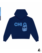 Chi Omega Free Spirit Navy Hoodie by Alpha Apparel Co. – back view