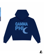 Gamma Phi Beta Free Spirit Navy Hoodie by Alpha Apparel Co. – back view