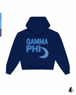Gamma Phi Beta Free Spirit Navy Hoodie by Alpha Apparel Co. – back view
