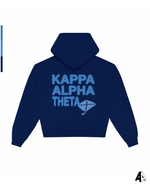 Kappa Alpha Theta Free Spirit Navy Hoodie by Alpha Apparel Co. – back view