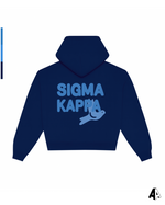 Sigma Kappa Free Spirit Navy Hoodie by Alpha Apparel Co. – back view