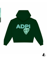 Alpha Delta Pi Free Spirit Forest Green Hoodie by Alpha Apparel Co. – back view
