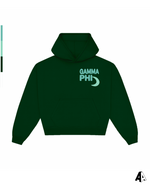 Gamma Phi Beta Free Spirit Forest Green Hoodie by Alpha Apparel Co. – front view