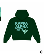 Kappa Alpha Theta Free Spirit Forest Green Hoodie by Alpha Apparel Co. – back view