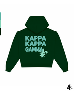Kappa Kappa Gamma Free Spirit Forest Green Hoodie by Alpha Apparel Co. – back view
