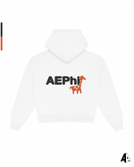 Alpha Epsilon Phi Free Spirit White Hoodie by Alpha Apparel Co. – back view