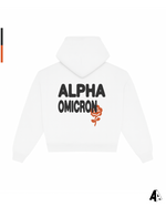 Alpha Omicron Pi Free Spirit White Hoodie by Alpha Apparel Co. – back view