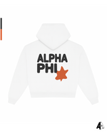 Alpha Phi Free Spirit White Hoodie by Alpha Apparel Co. – back view