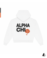 Alpha Chi Omega Free Spirit White Hoodie by Alpha Apparel Co. – back view