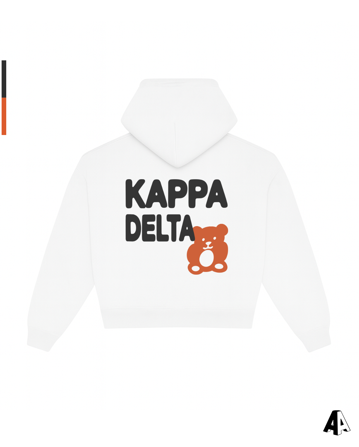 Kappa Delta Free Spirit White Hoodie by Alpha Apparel Co. – back view