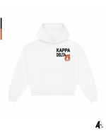 Kappa Delta Free Spirit White Hoodie by Alpha Apparel Co. – front view