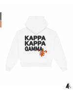 Kappa Kappa Gamma Free Spirit White Hoodie by Alpha Apparel Co. – back view