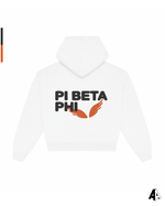 Pi Beta Phi Free Spirit White Hoodie by Alpha Apparel Co. – back view