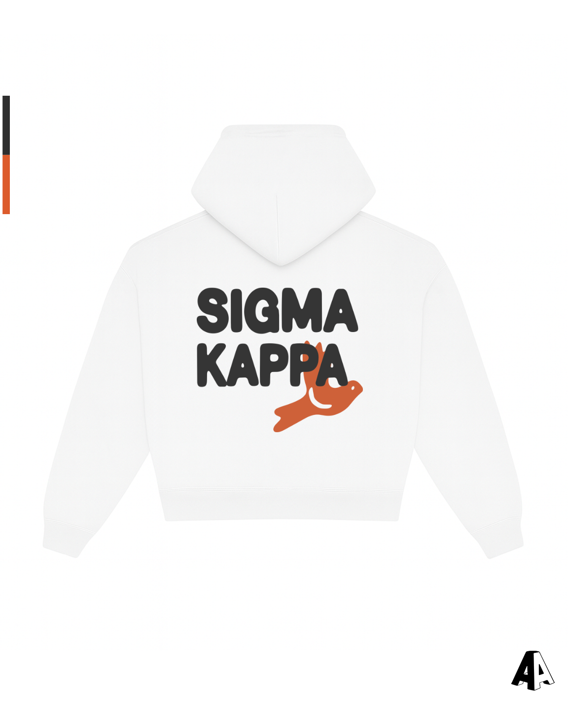 Sigma Kappa Free Spirit White Hoodie by Alpha Apparel Co. – back view