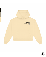 Alpha Epsilon Phi Free Spirit Light Yellow Hoodie by Alpha Apparel Co. – front view