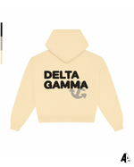 Delta Gamma Free Spirit Light Yellow Hoodie by Alpha Apparel Co. – back view