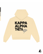 Kappa Alpha Theta Free Spirit Light Yellow Hoodie by Alpha Apparel Co. – back view