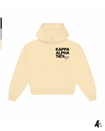 Kappa Alpha Theta Free Spirit Light Yellow Hoodie by Alpha Apparel Co. – front view