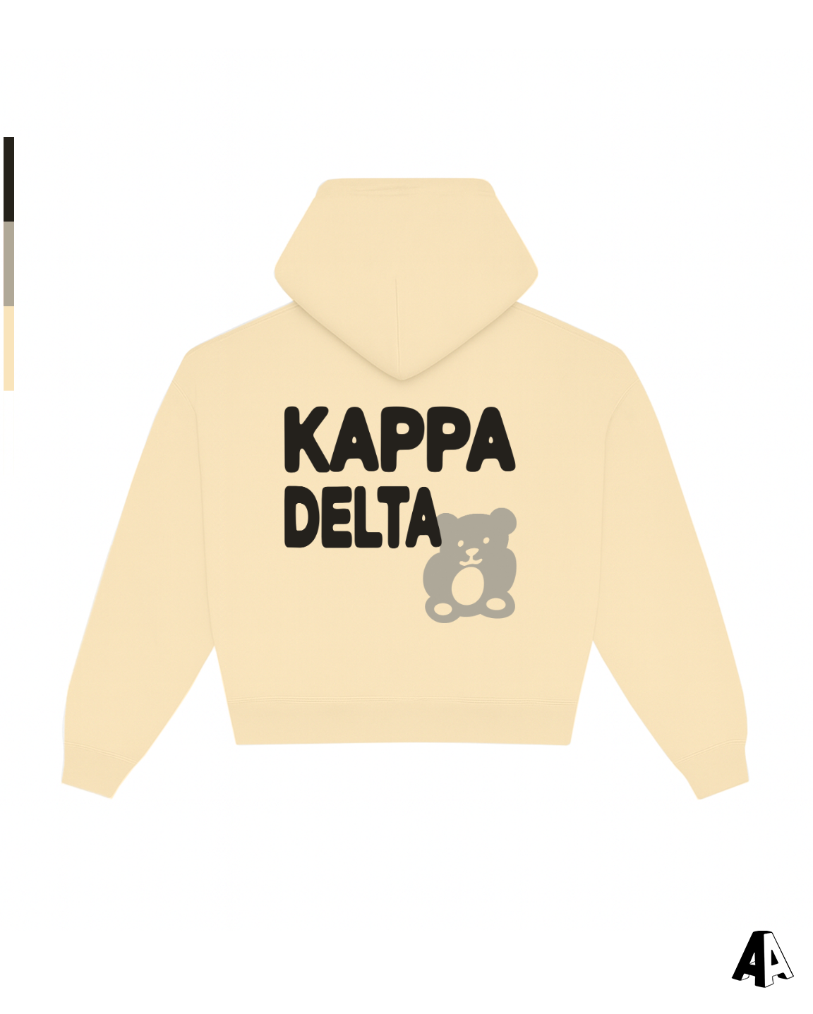 Kappa Delta Free Spirit Light Yellow Hoodie by Alpha Apparel Co. – back view