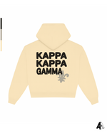 Kappa Kappa Gamma Free Spirit Light Yellow Hoodie by Alpha Apparel Co. – back view