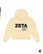 Zeta Tau Alpha Free Spirit Light Yellow Hoodie by Alpha Apparel Co. – back view